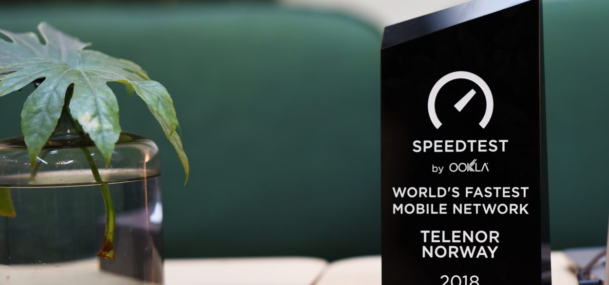 Telenor's Ookla award for the world's fastest mobile network 2018